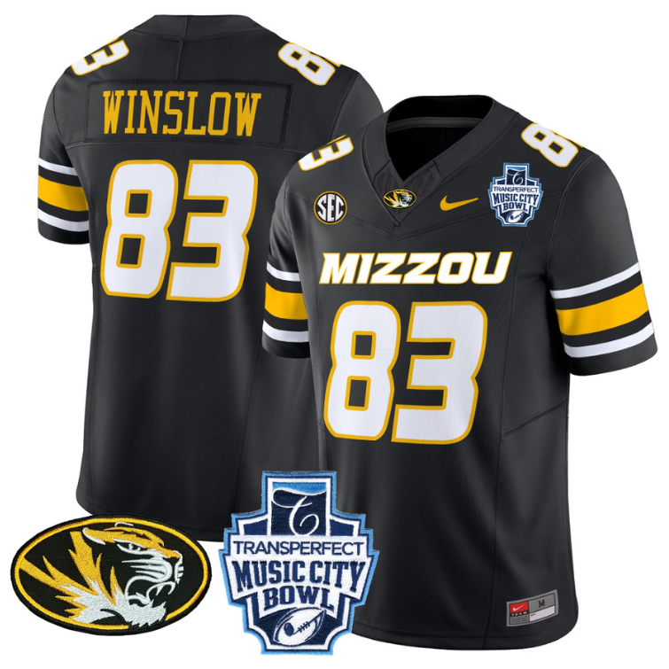 Kellen Winslow Jersey #83 Missouri Tigers 2024 Music City Bowl Alternate Football - Image 2