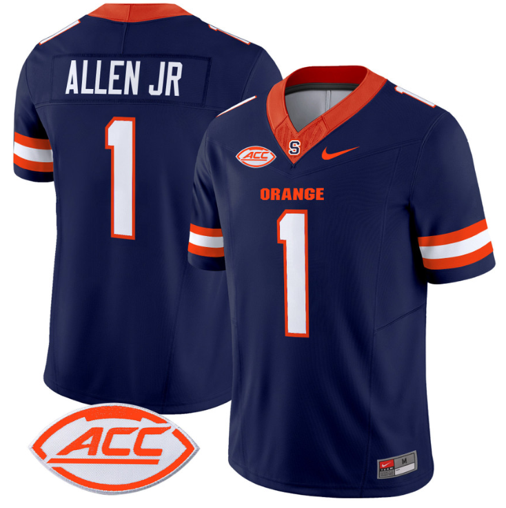 LeQuint Allen Jersey #1 Syracuse Orange Vapor Limited College Football Alternate Stitched - Image 5