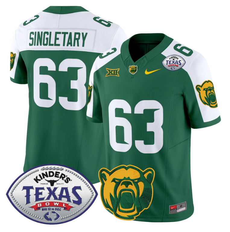 Mike Singletary Jersey #63 Baylor Bears 2024 Texas Bowl Football - Image 4
