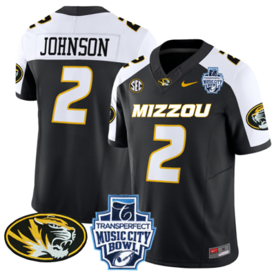 Marquis Johnson Jersey #2 Missouri Tigers 2024 Music City Bowl Alternate Football