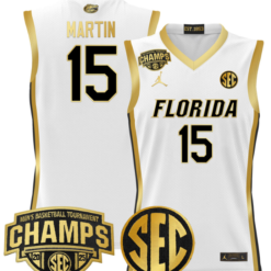 Alternative view of Alijah Martin Jersey #15 Florida Gators 2025 SEC Champions Basketball