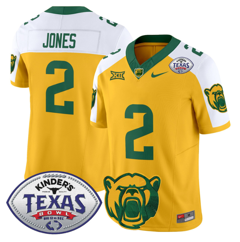 Matt Jones Jersey #2 Baylor Bears 2024 Texas Bowl Football Alternate - Image 5