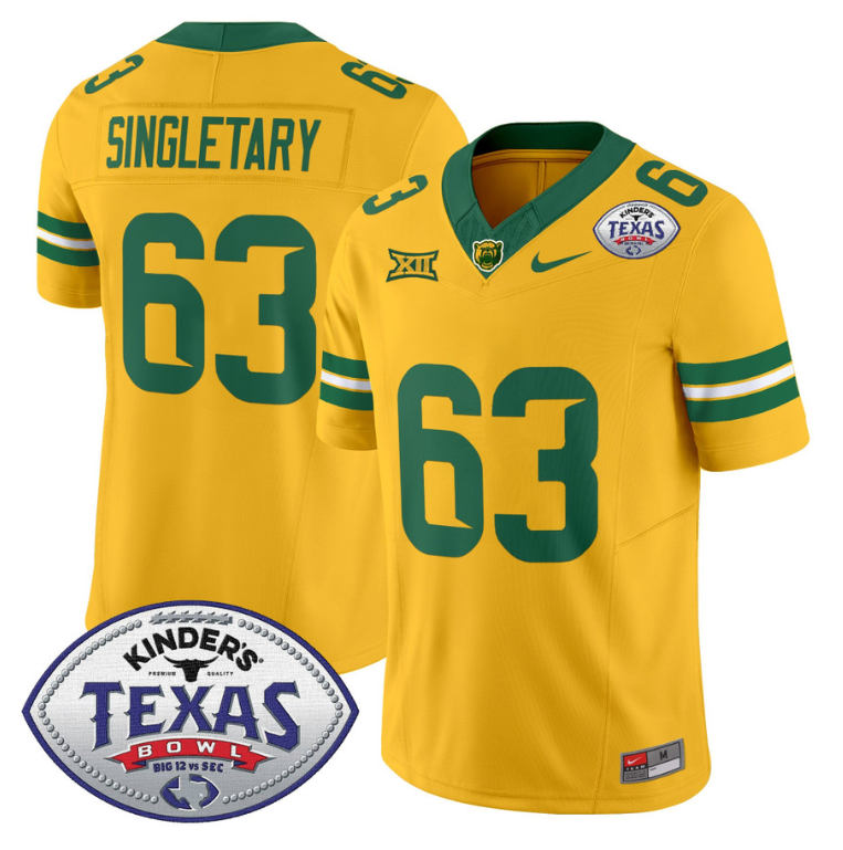Mike Singletary Jersey #63 Baylor Bears 2024 Texas Bowl Football - Image 5