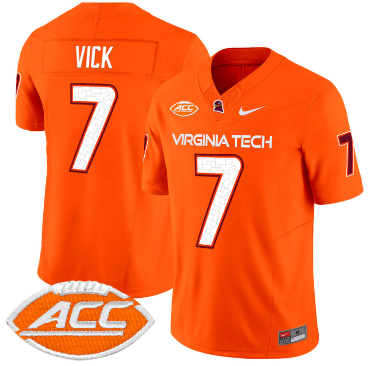 Michael Vick Jersey #7 Virginia Tech Hokies Vapor Limited College Football Stitched Alternate - Image 3