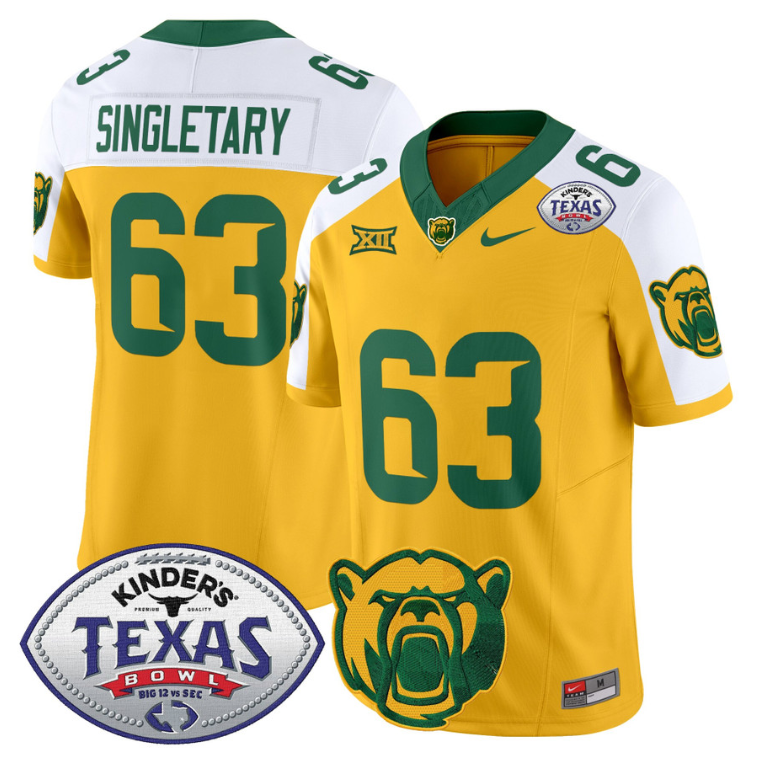 Mike Singletary Jersey #63 Baylor Bears 2024 Texas Bowl Football - Image 6