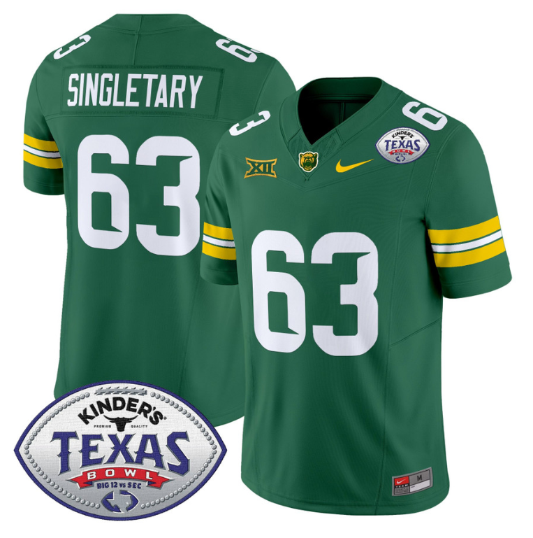 Mike Singletary Jersey #63 Baylor Bears 2024 Texas Bowl Football - Image 3