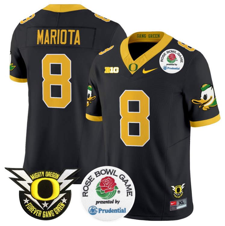Marcus Mariota Jersey #8 Oregon Ducks Football 2024 Rose Bowl Alternate - Image 5