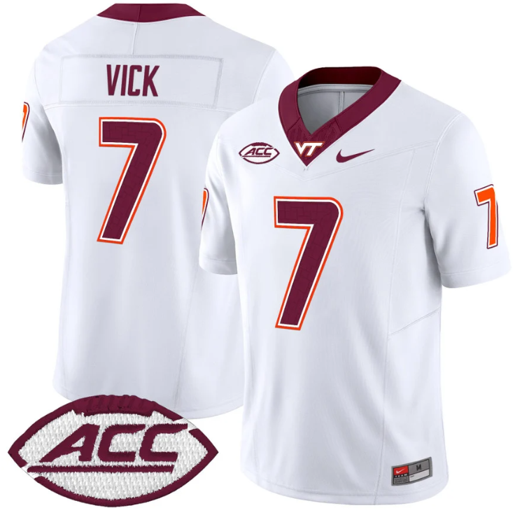 Michael Vick Jersey #7 Virginia Tech Hokies Vapor Limited College Football Stitched Alternate - Image 2