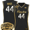 Men Elvin Hayes Jersey #44 Houston Cougar 2025 Big 12 Champions Black Gold