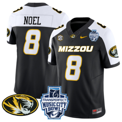 Nate Noel Jersey #8 Missouri Tigers 2024 Music City Bowl Football Alternate