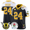 Oregon Jersey #24 Oregon Ducks Football 2024 Rose Bowl Stitched Black Alternate