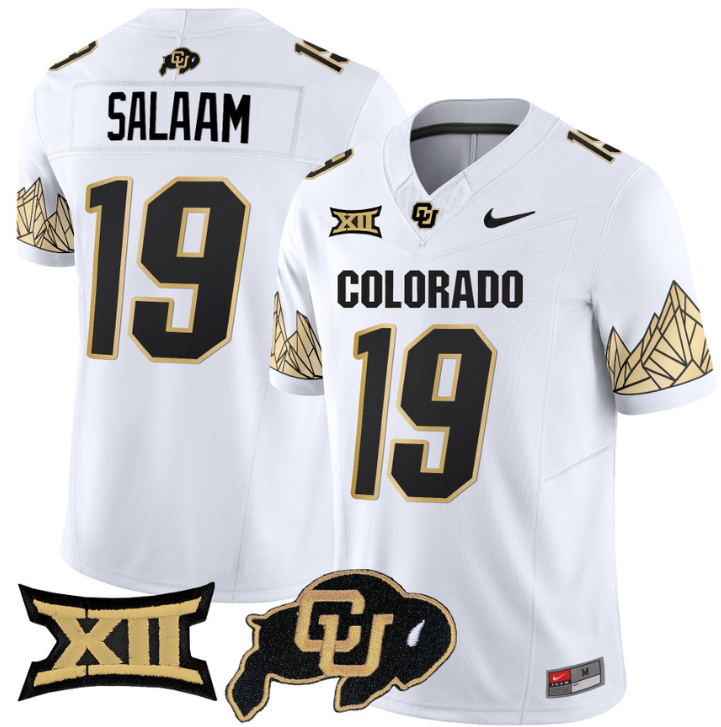 Rashaan Salaam Jersey #19 Colorado Buffaloes Vapor Limited Football All Stitched - Image 2