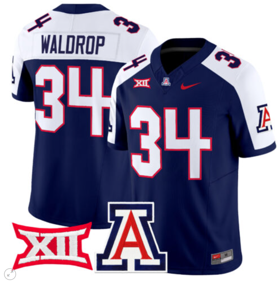 Rob Waldrop Jersey #34 Arizona Wildcats Vapor Limited Football Alternate