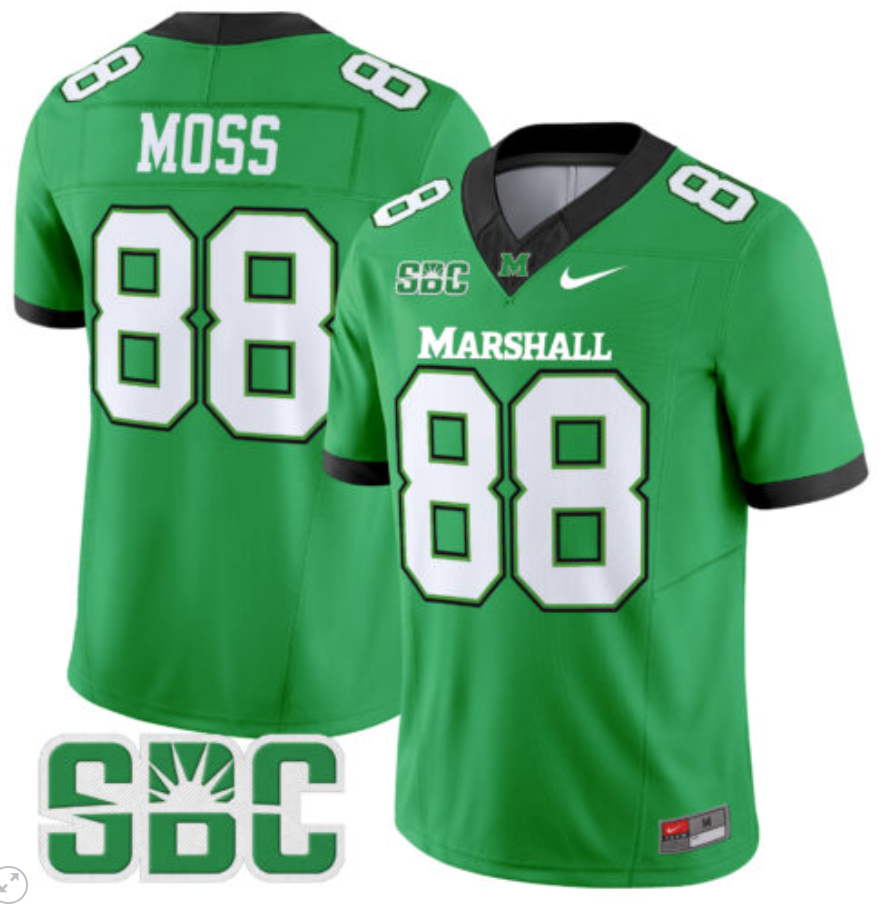 Randy Moss Jersey #88 Marshall Thundering Herd Vapor Limited Football All Sitched Alternate - Image 3
