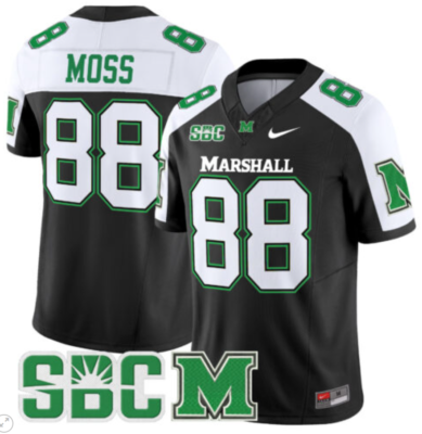 Randy Moss Jersey #88 Marshall Thundering Herd Vapor Limited Football All Sitched Alternate