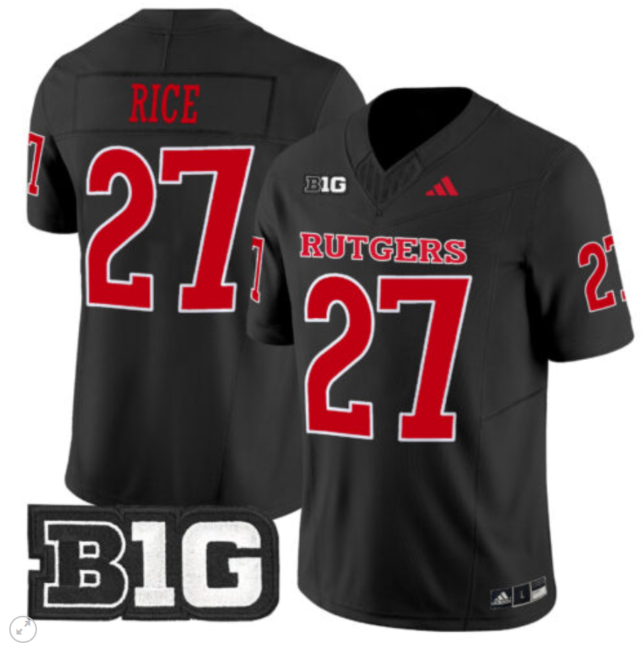 Ray Rice Jersey #27 Rutgers Scarlet Knights Vapor Limited Football All Stitched Alternate - Image 5