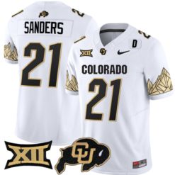 Alternative view of Shilo Sanders Jersey #21 Colorado Buffaloes Vapor Limited Football All Stitched