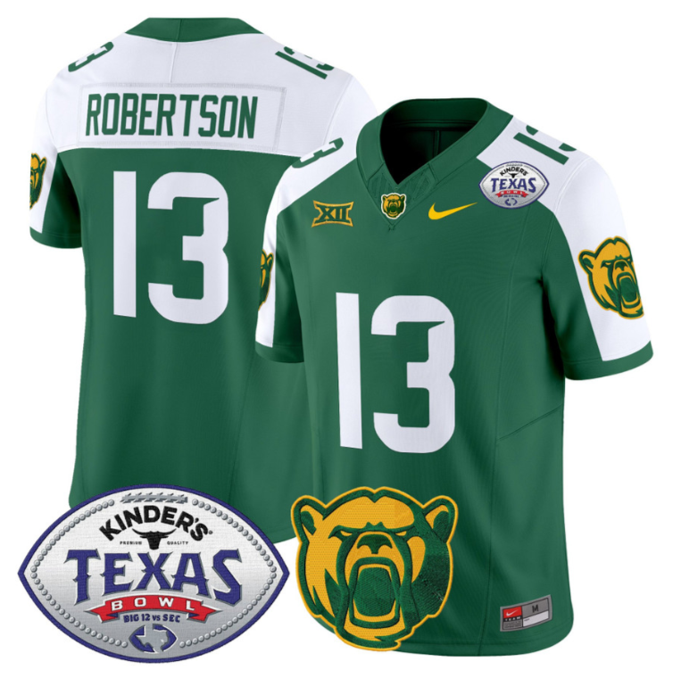 Sawyer Robertson Jersey #13 Baylor Bears 2024 Texas Bowl Football Alternate - Image 6