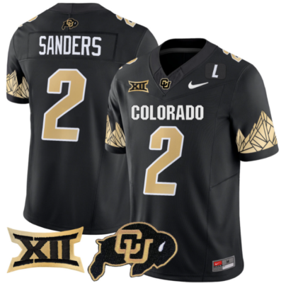 Shedeur Sanders Jersey #2 Colorado Buffaloes Vapor Limited Football All Stitched