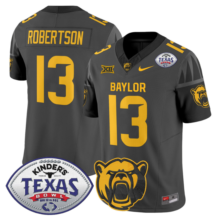 Sawyer Robertson Jersey #13 Baylor Bears 2024 Texas Bowl Football Alternate - Image 5
