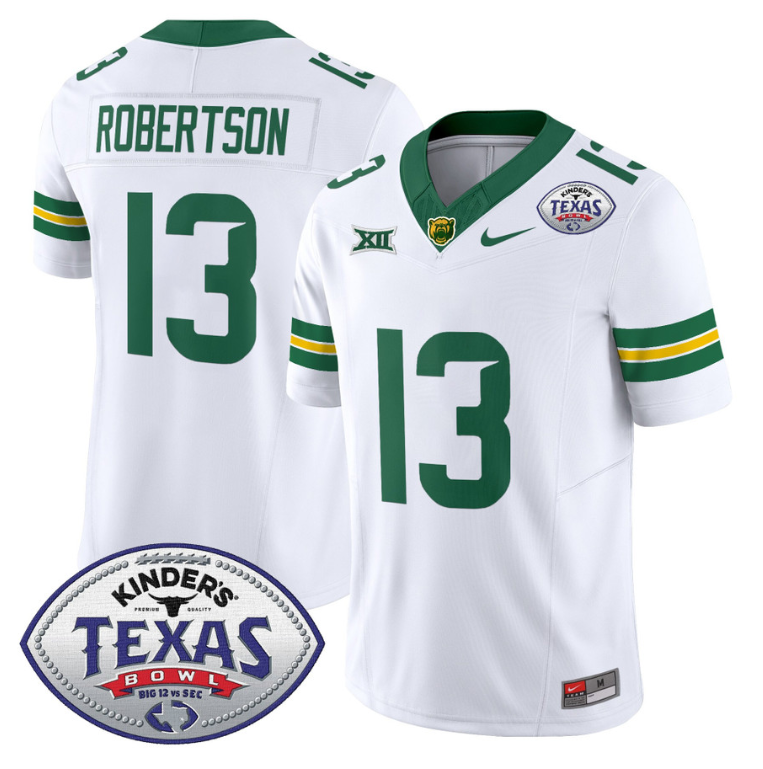 Sawyer Robertson Jersey #13 Baylor Bears 2024 Texas Bowl Football Alternate - Image 2
