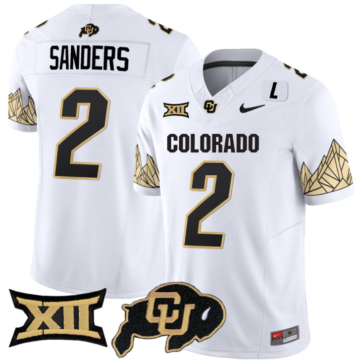 Shedeur Sanders Jersey #2 Colorado Buffaloes Vapor Limited Football All Stitched - Image 2