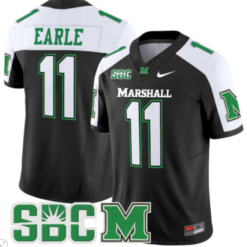 Stone Earle Jersey #11 Marshall Thundering Herd Vapor Limited Football All Stitched Alternate
