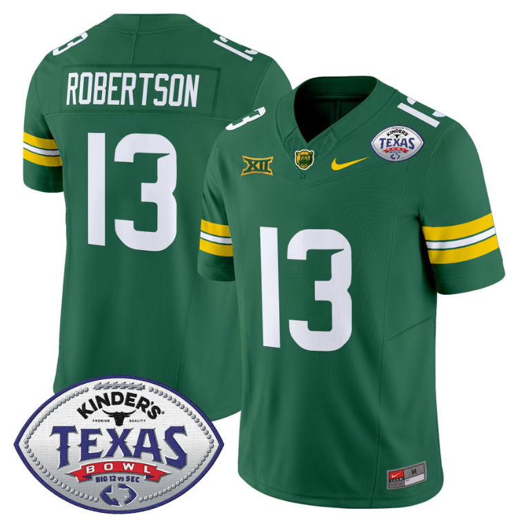 Sawyer Robertson Jersey #13 Baylor Bears 2024 Texas Bowl Football Alternate - Image 3