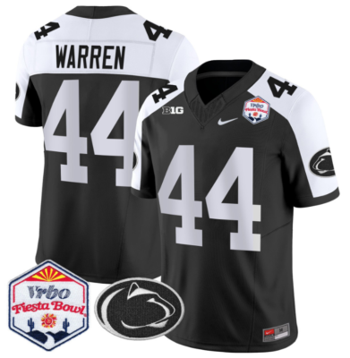 Tyler Warren Jersey #44 Penn State 2024 Fiesta Bowl Patch Football Alternate