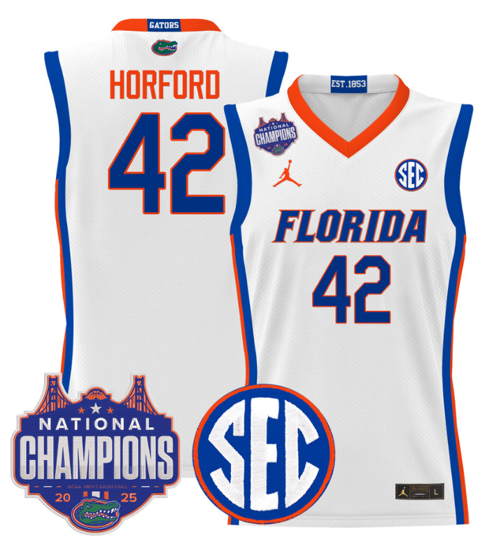 Al Horford Jersey #42 Florida Gators 2025 Tournament Champions Patch Basketball - Image 2