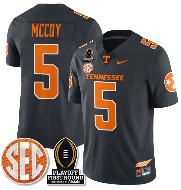 Bru McCoy Jersey #5 Tennessee Vols Playoff First Round Patch Football Stitched - Image 3