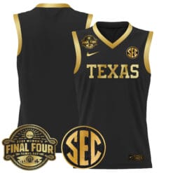 Team Jersey Texas Longhorns 2025 Sec Final Four Patch Stitched Basketball