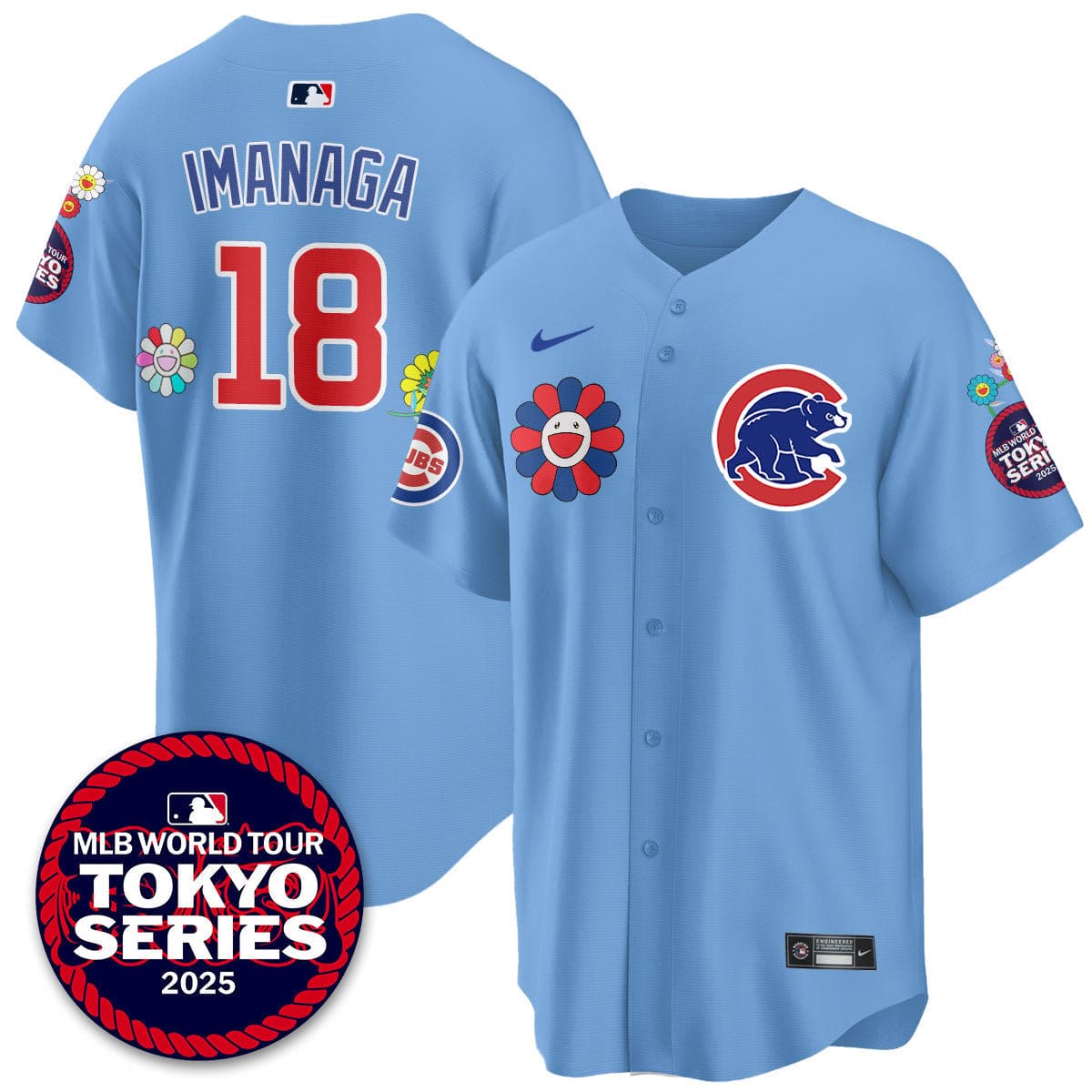 Chicago Cubs Tokyo Series 2025 Vapor Premier Limited Jersey - Stitched - Image 14
