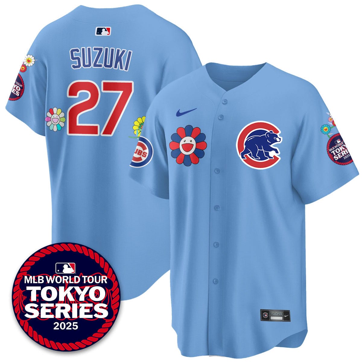 Chicago Cubs Tokyo Series 2025 Vapor Premier Limited Jersey - Stitched - Image 17