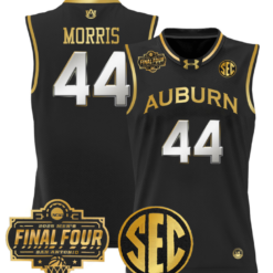Chris Morris Jersey #44 Auburn Tigers 2025 Final Four Patch Stitched Basketball