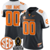 Custom Tennessee Vols Jersey Playoff First Round Patch Football Stitched
