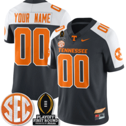 Custom Tennessee Vols Jersey Playoff First Round Patch Football Stitched