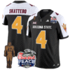 Cam Skattebo Jersey #4 Arizona State Peach Bowl Patch Football V2 Stitched Football