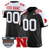 Custom Nebraska Cornhuskers Jersey 2025 Pinstripe Bowl Patch Stitched Football