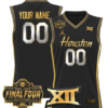 Custom Houston Cougars Jersey 2025 Final Four Patch Basketball Stitched
