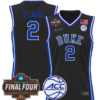 Cooper Flagg Jersey #2 Duke Blue Devils 2025 Final Four Patch Stitched Basketball