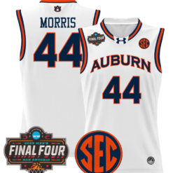 Alternative view of Chris Morris Jersey #44 Auburn Tigers 2025 Final Four Patch Stitched Basketball