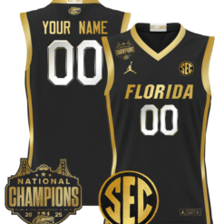 Custom Florida Gators Jersey 2025 National Champions Patch Stitched Basketball