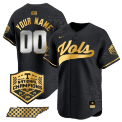 Custom Tennessee Volunteers Jersey 2024 Champions Premier Stitched Baseball