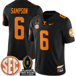 Dylan Sampson Jersey #6 Tennessee Vols Playoff First Round Patch Football Stitched