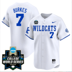 Devin Burkes Jersey #7 Kentucky Wildcats World Series Alternate Stitched Baseball