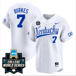 Alternative view of Devin Burkes Jersey #7 Kentucky Wildcats World Series Alternate Stitched Baseball