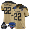 Eli Heidenreich Jersey #22 Navy Midshipmen 2025 Armed Forces Bowl Patch Stitched Football