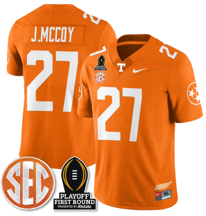 Jermod McCoy Jersey #27 Tennessee Vols Playoff First Round Patch Football Stitched - Image 4