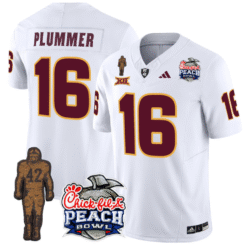 Alternative view of Jake Plummer Jersey #16 Arizona State Peach Bowl Patch V2 Stitched Football